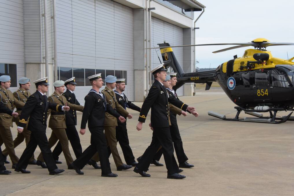 A graduation ceremony at HMAS Albatross. 