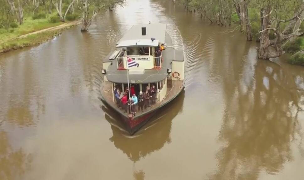 A 100 year old paddlewheeler from the Murray River in Victoria is on its to its new home in Longreach. 