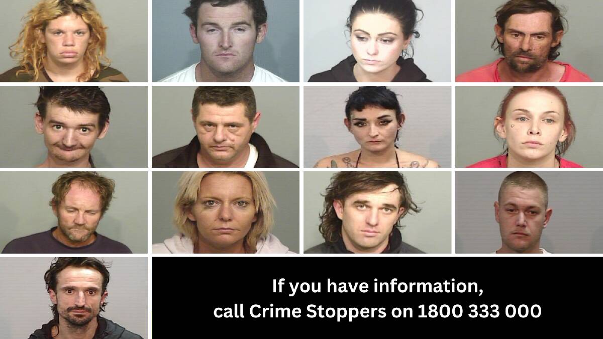 Mugshots revealed of 13 Illawarra offenders who are on the run. Pictures by NSW Police 