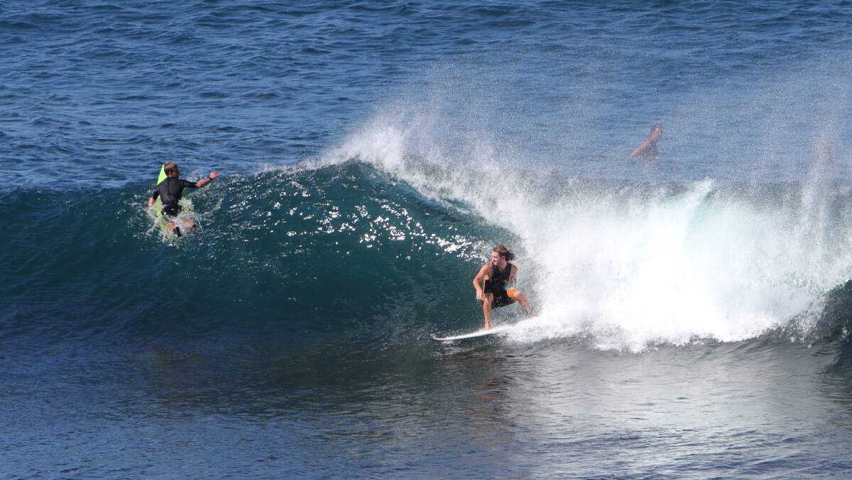 Surfers at Shellharbour. File picture by Sylvia Liber