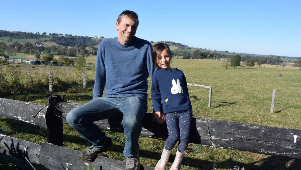 Peter Anderson with his five-year-old daughter Ruth .