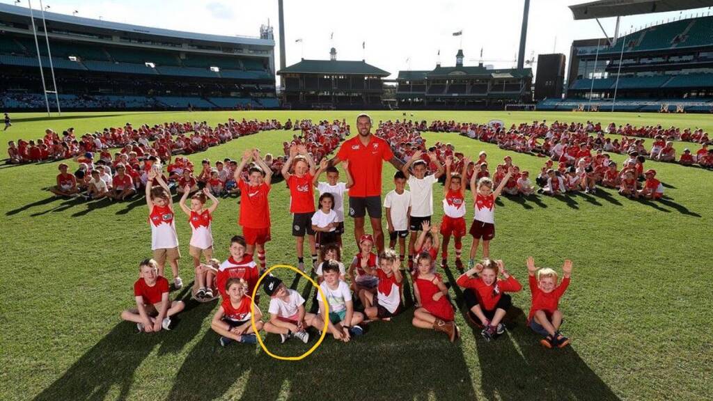 Buddy Whittle from Mollymook [circled] near the great Buddy Franklin.