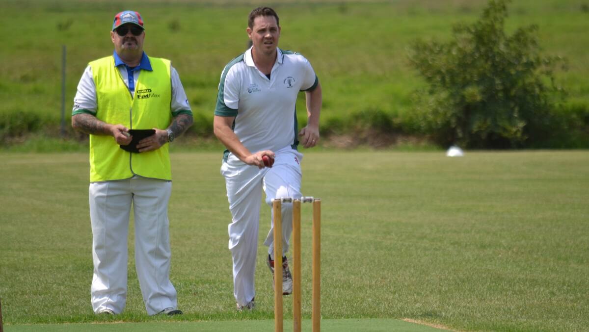 Stu Brown got two wickets for Nowra against Bay and Basin.