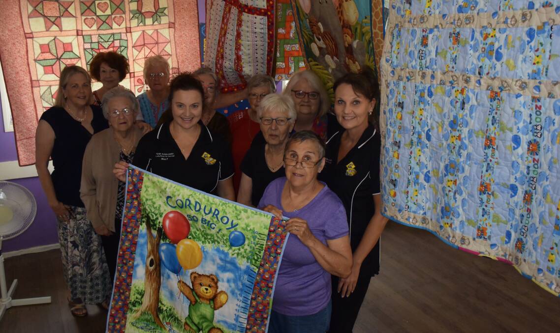 Many children will be getting these great quilts from the Have a Chat group.
