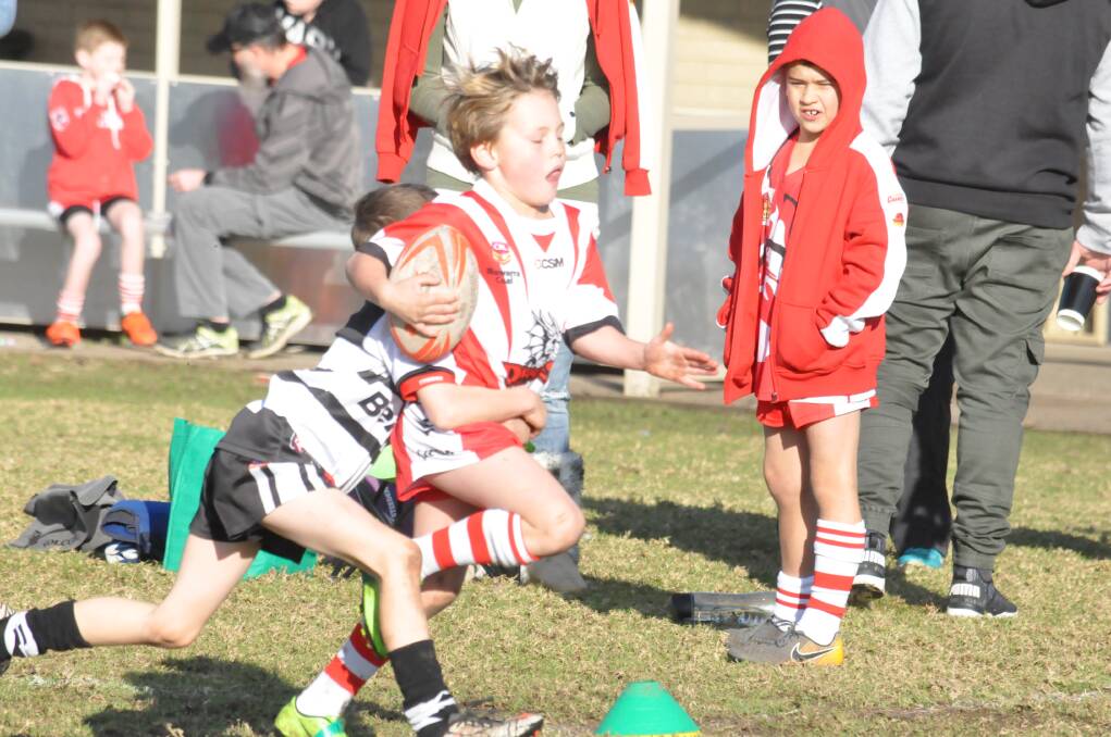 Junior rugby league action