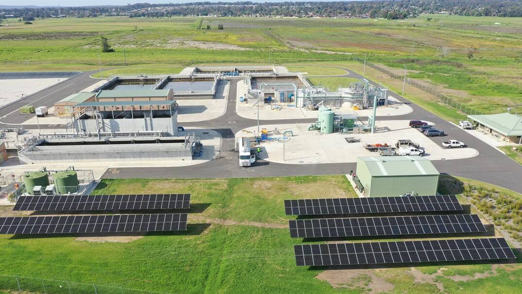 Shoalhaven Water's largest (100 kW) and most recent solar PV installation at Nowra Wastewater Treatment Plant. Image supplied