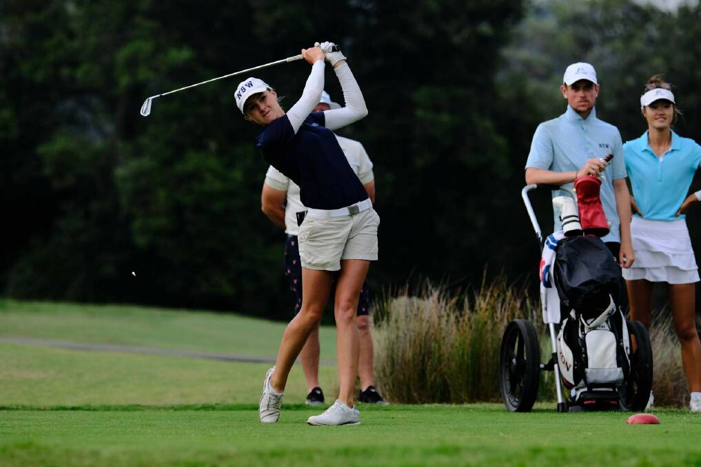 Kelsey Bennett in action. Photos Golf NSW