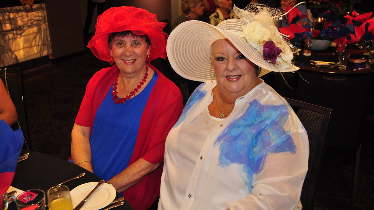 GREAT HATS: Rosemary Muller (Berry) and Robbie Allen (Terara) look a treat.