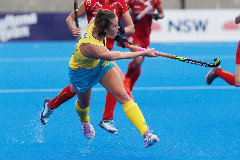 Grace Stewart's brilliance came to the fore on Saturday as the Hockeyroos beat their traditional rivals in a thrilling match.