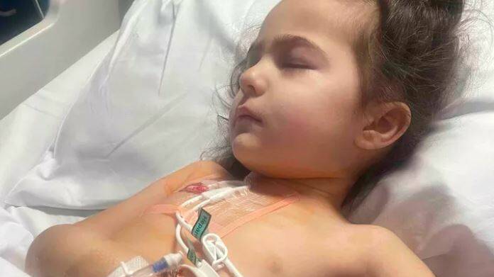 Four-year-old Kyesha-Lee faces a battle with illness.