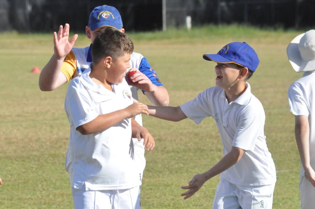 This sums up why cricket is so great. Children having fun, supporting each other and being active. 