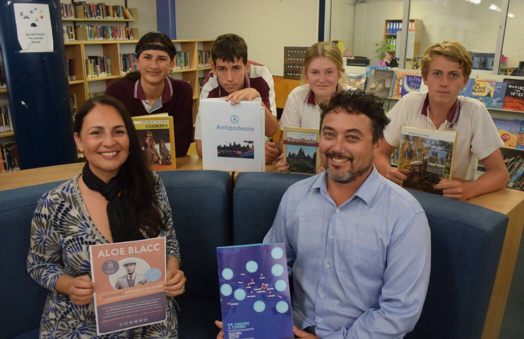 JOURNEY AHEAD: Parent Shiraz Martinez and teacher Tom Mason along with students Justin Valdes, Jack Bond,Tasmyn Bendall and Henry Gray can't wait for September 2019.