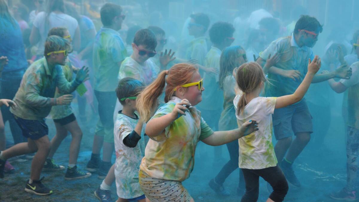 Colour run at Greenwell Point Public