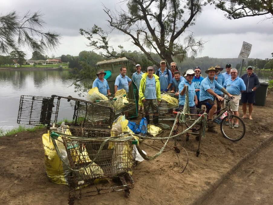 Shoalhaven Riverwatch members always find shopping trollies when they take part in events like Clean up Australia Day. Picture file