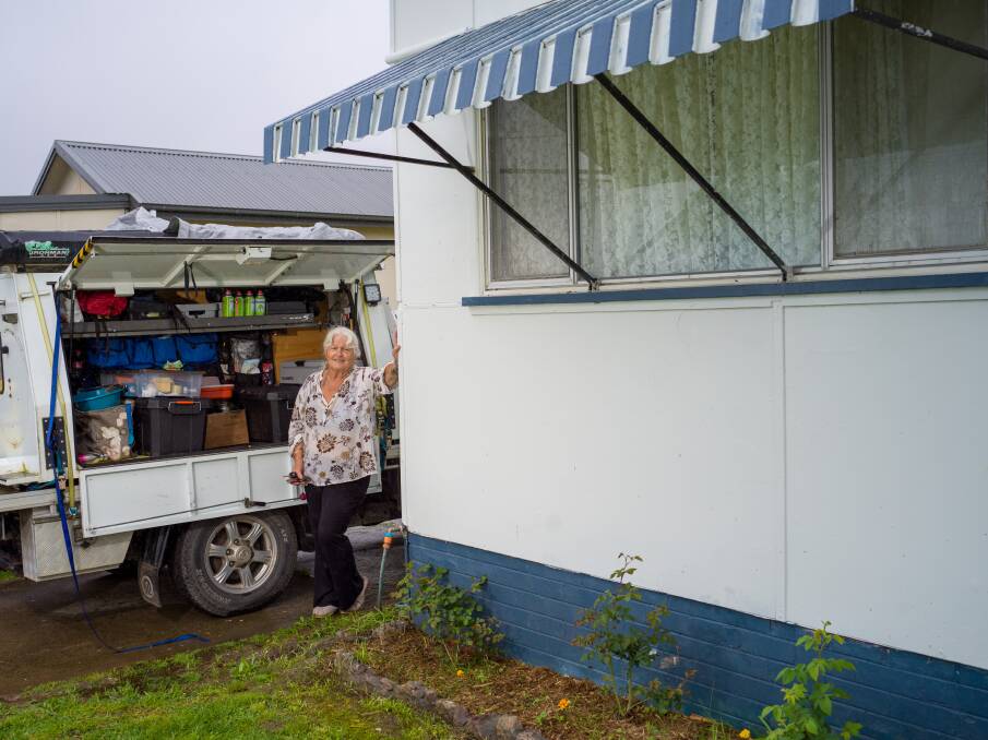 Unable to find a rental shs could afford on her disability pension, Debbie had no choice but to live in a tent at a caravan park for some time. Picture supplied 