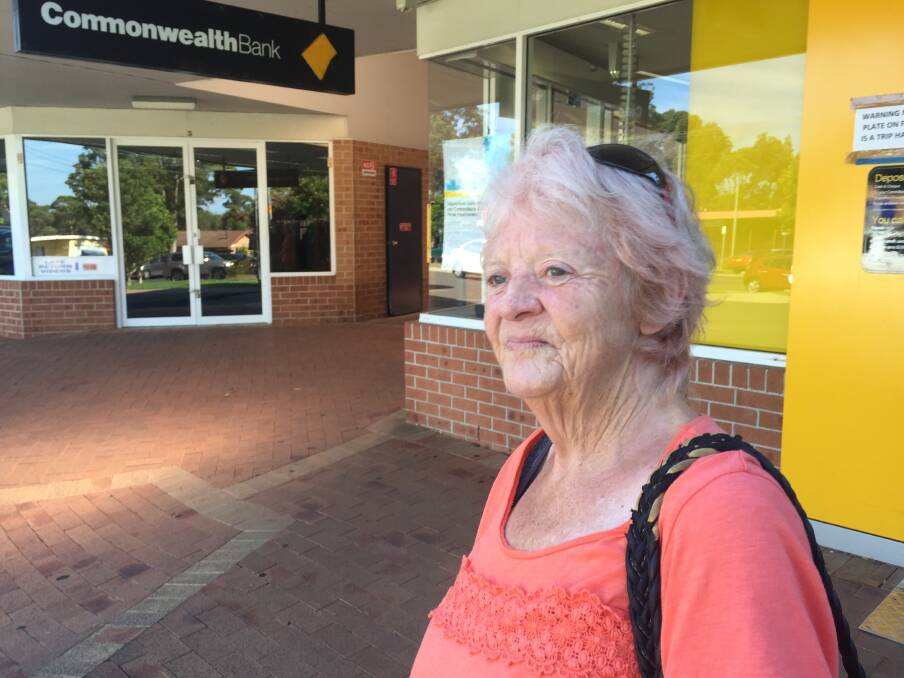 Denise Newman said it was terrible the Commonwealth Bank would close the Sanctuary Point branch down in March.