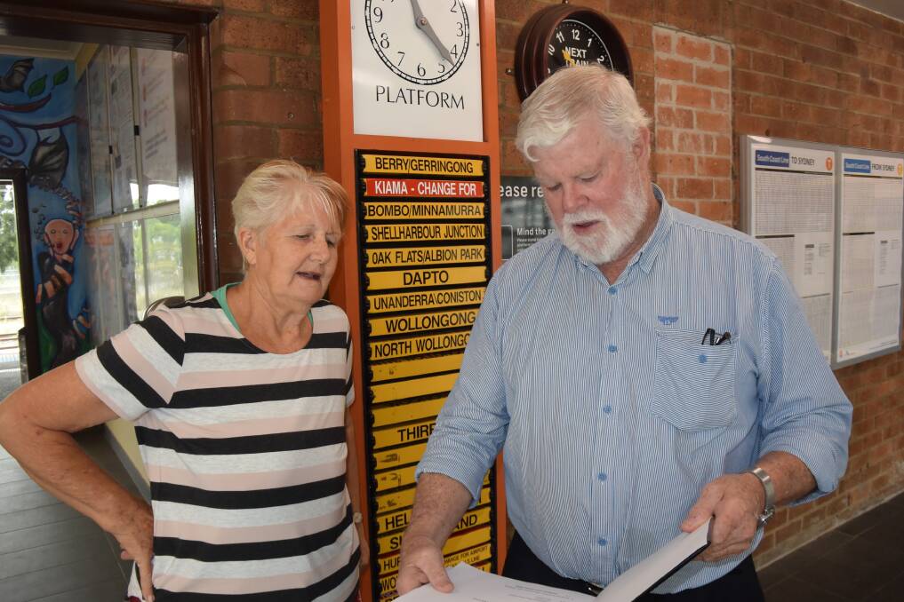 Fay Lewis and Tim Montgomery go over the details of the Unions Shoalhaven rail petition.