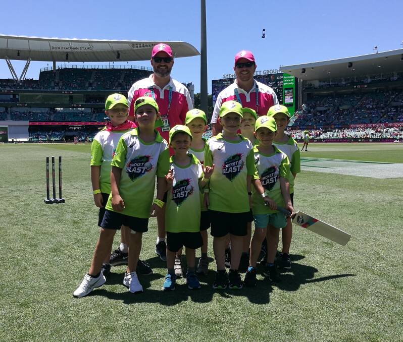 Bay and Basin Cricket Club’s junior Blasters at the SCG