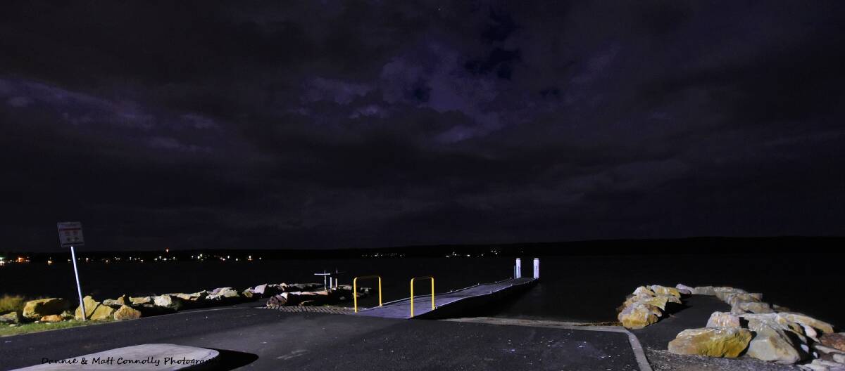 The lights at the Sanctuary Point boat ramp are now back on. Photo: Dannie & Matt Connolly Photography