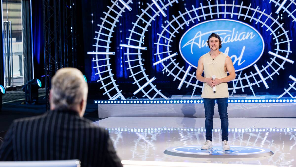 Isaac McCallum' s Australian Idol appearance. Picture supplied 