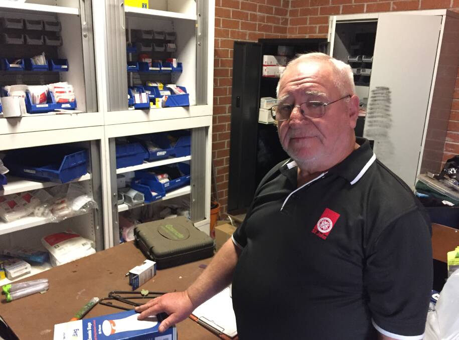 Volunteers like St John's Shoalhaven Divisional Officer, Doctor Phill Newlyn, were shocked when the arrived at their Bomaderry facility recently to find that their storeroom had been broken into.
