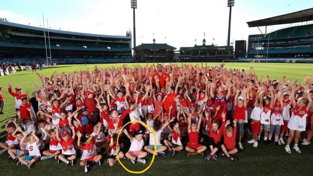 Front and centre for Buddy Whittle from Mollymook [circled].