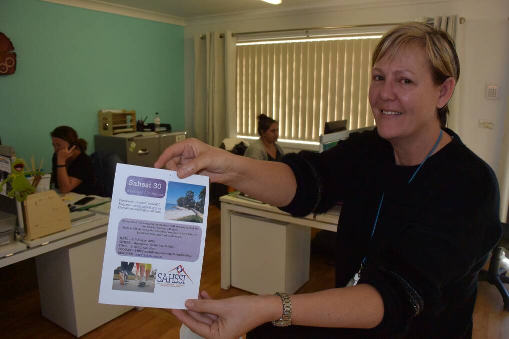 SAHSSI Shoalhaven manager Lesley  Labka and her staff hopes the community supports their upcoming walk.
