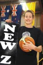 READY FOR BATTLE: New Zealand Junior Tall Ferns’ captain Georgina Richards is ready for three fierce games against the Aussies this weekend.