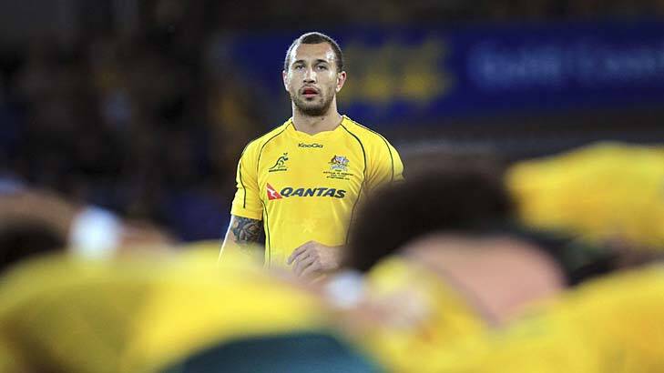 Quade Cooper insists he'll he will have to prove his worth to stay in the Wallabies squad. Photo: Jason O'Brien/Reuters
