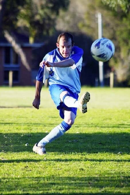 TOUGH COOKIE: Shoalhaven football star Corey ‘Chook’ Bain is facing another challenge, this time off the field as he battles CF, pictured in action for Sussex during last season.