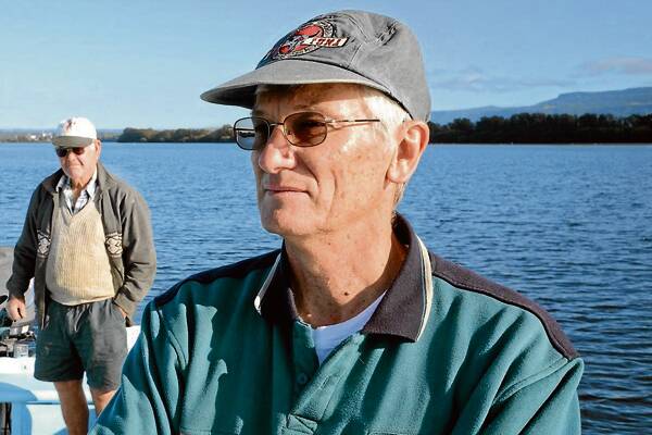 HOT ZONE: Riverwatch treasurer John Tate and vice president Charlie Weir have raised concerns about the future of foreshore reserves along the Shoalhaven River.