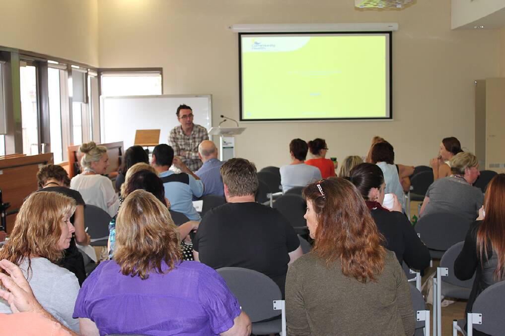 Information: Registered Training Organisation Anex has beeen delivering "demand driven" ice information sessions and training to health and community workers in Victoria\'s regions, including a well-attended forum hosted by Latrobe Community Health Service recently. ANEX trainer Crios O'Mahony is pictured addressing local workers.