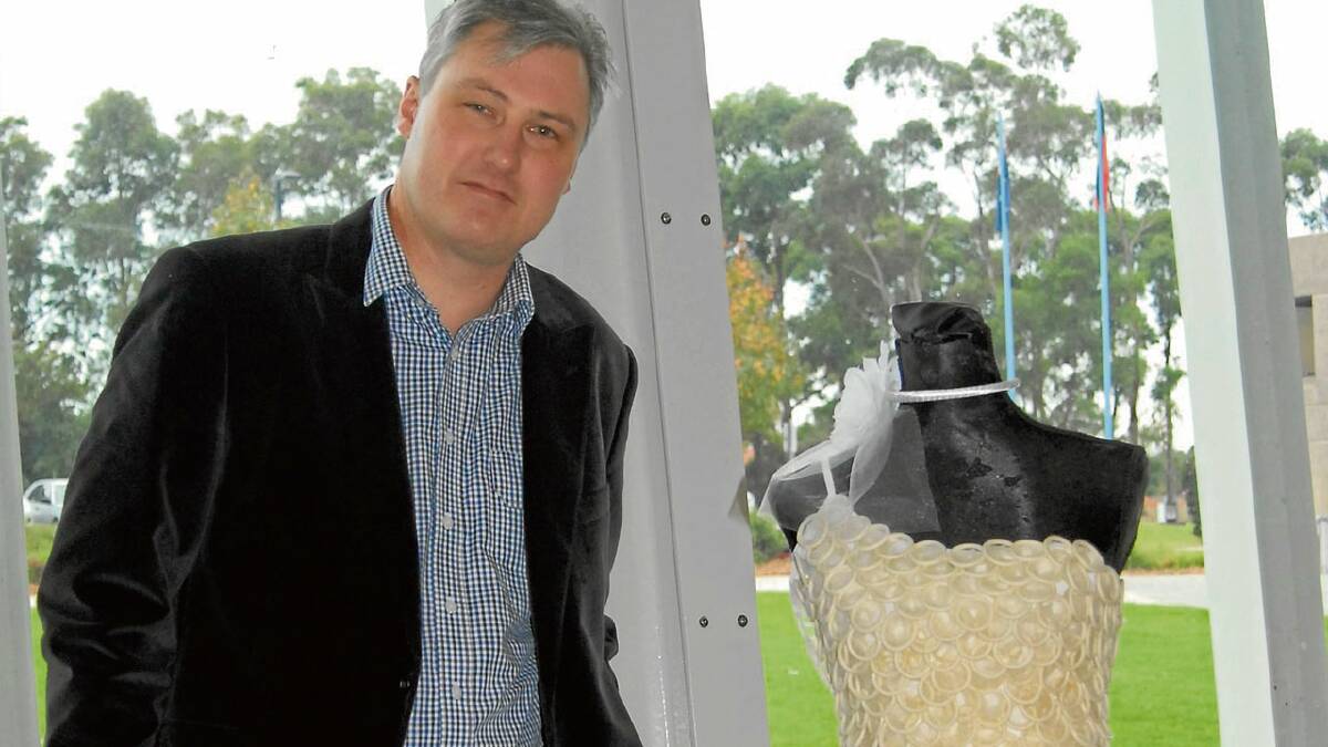 OFFENCE: Cr Andrew Guile isn’t sure the Shoalhaven Entertainment Centre is the best place to display a wedding dress made entirely of condoms.