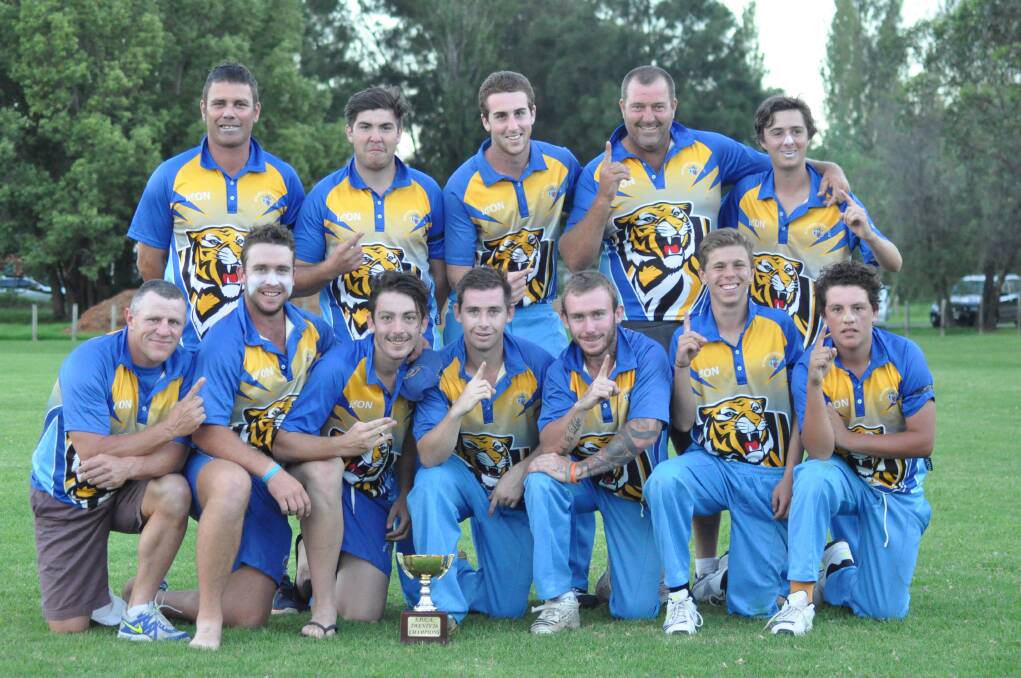 CHAMPIONS: Bomaderry celebrate after defeating Shoalhaven Ex-Servicemen in Sunday's T20 final.