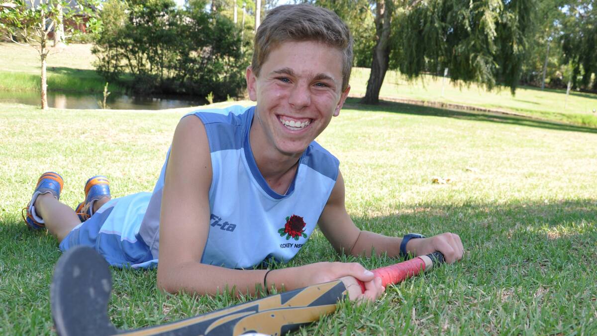 ON HIS WAY: Callum Mackay looks forward to the under 18s field hockey national championships in April. 