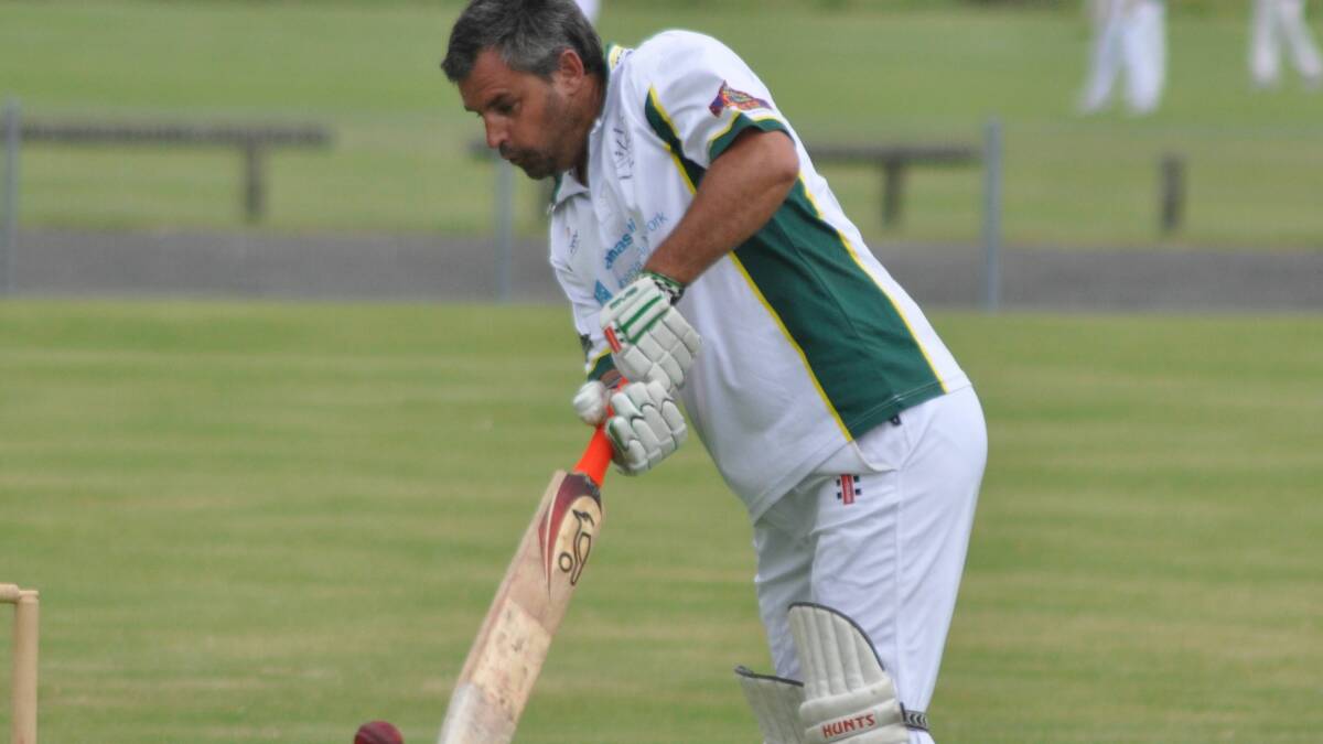 HITTING OUT: Ex-Servos third grade captain Shawn Higgins features in the team once again after scoring 90 against Bomaderry. 	Photo: PATRICK FAHY  