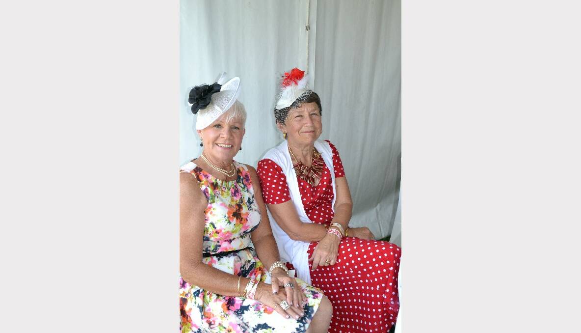 AT THE RACES: Vivien Easterbrook and Lola Beavis from Sussex Inlet at the Mollymook Cup have a fabulous race day at the Shoalhaven City Turf Club on Sunday.