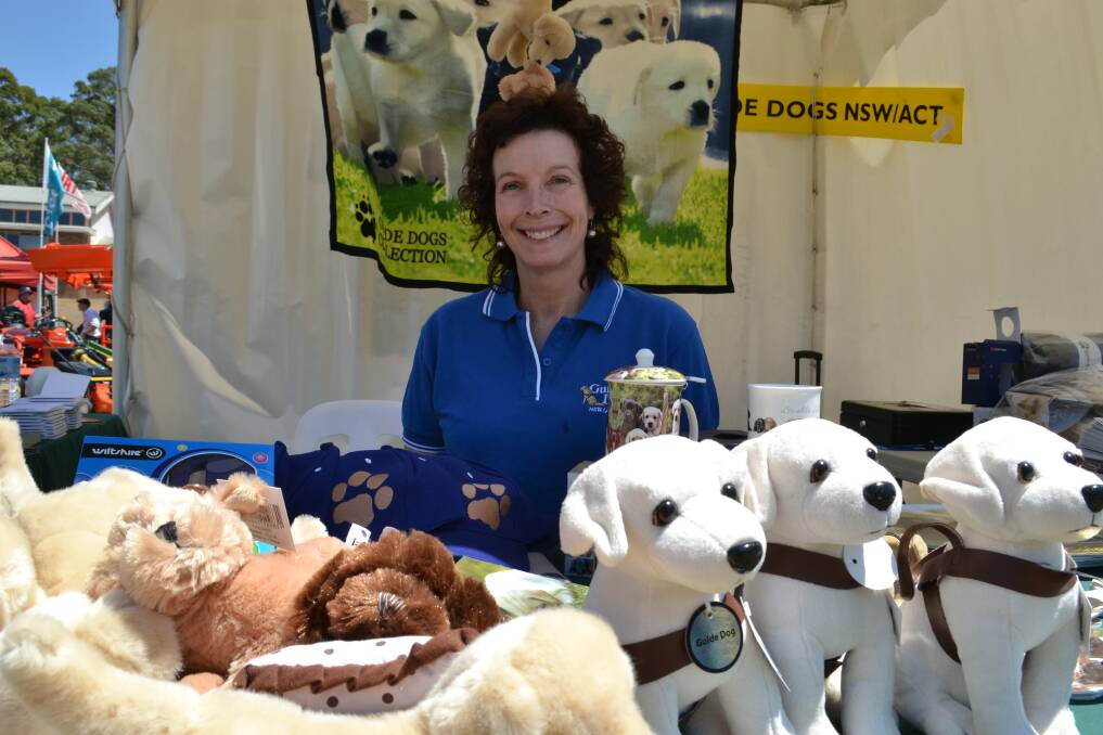 GUIDE DOGS: Sally Biles from NSW/ACT Guide dogs at their Nowra Show display.