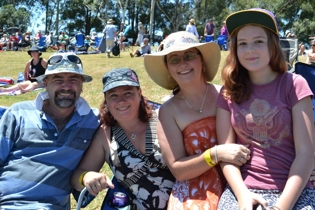 DAY OUT: Richard Venables, Tina Pitche, Natasha Easton and April Treffery at the Red Hot Summer Tour.