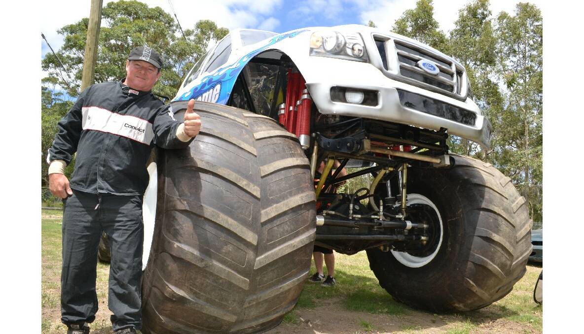 SUPERSTAR: Australia's leading monster truck driver Troy Garcia.