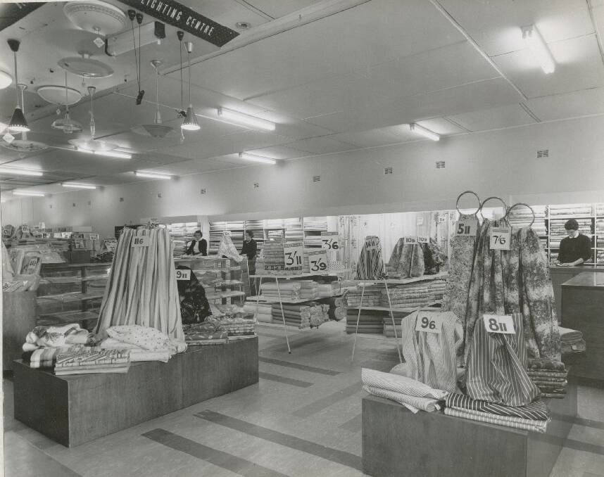 These old pictures from the 1960s of iconic Nowra department store Woodhills were shown to the South Coast Register by Les and Catherine Bryant of Nowra.