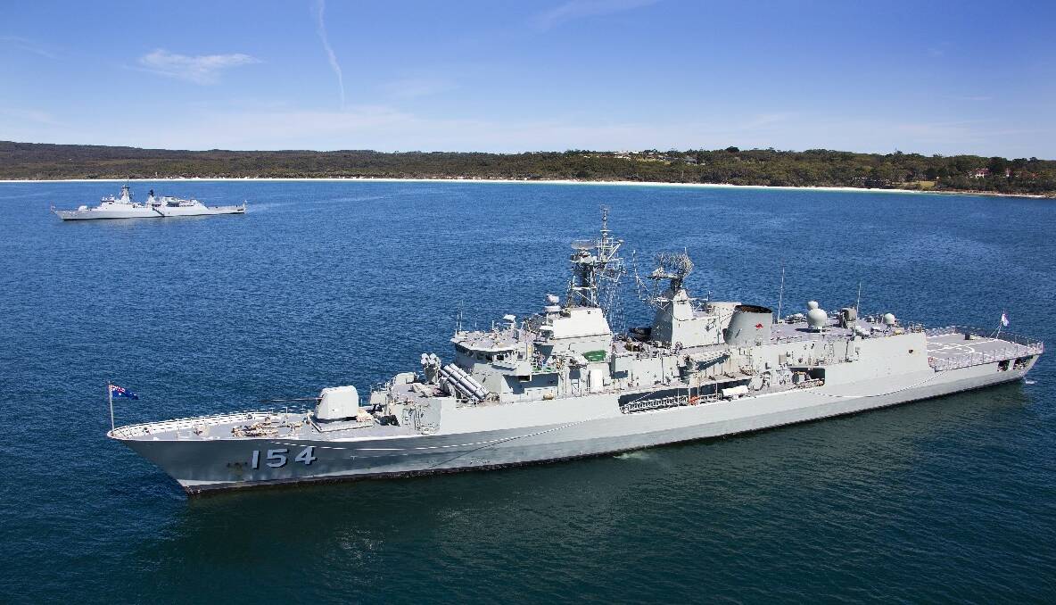 Eleven warships have anchored in Jervis Bay ahead of the International Fleet Review in Sydney. Photos by defence photographers Yuri Ramsey, Sarah Williams and Paul McCallum.  