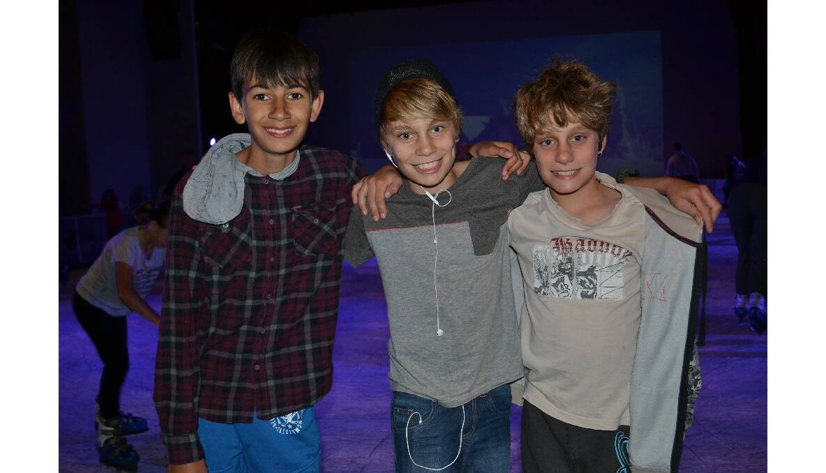 Proving to be demons on the ice at the Ice Escape at the Shoalhaven Entertainment Centre were Tyrell McLeod (13), of Bomaderry, Cody (13) and Connor (12) Rodriguez, of Tomerong.