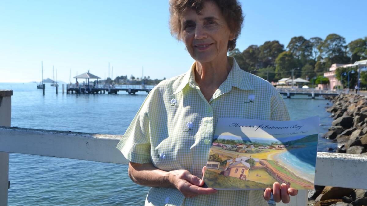 TIME CAPSULE: Batemans Bay born-and-bred Joan Lewis with her book about growing up in the South Coast town.
