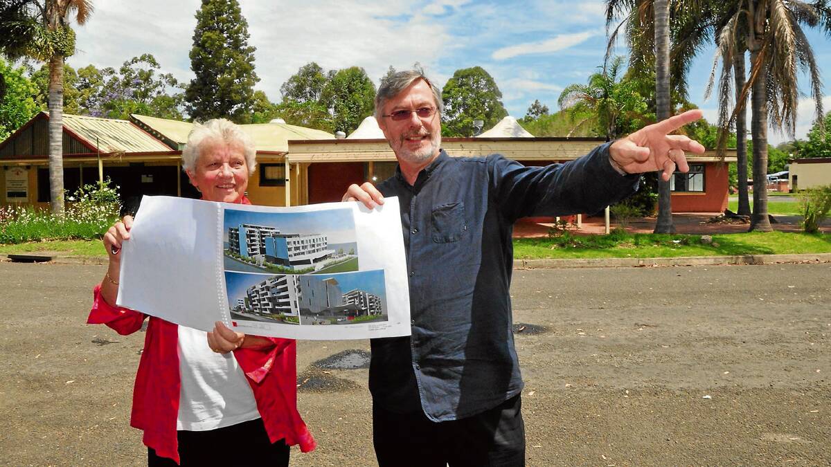 MOVING FORWARD: Shoalhaven Mayor Joanna Gash and local architect Colin Irwin are keen to see the exciting riverfront hotel proposal get off the ground.