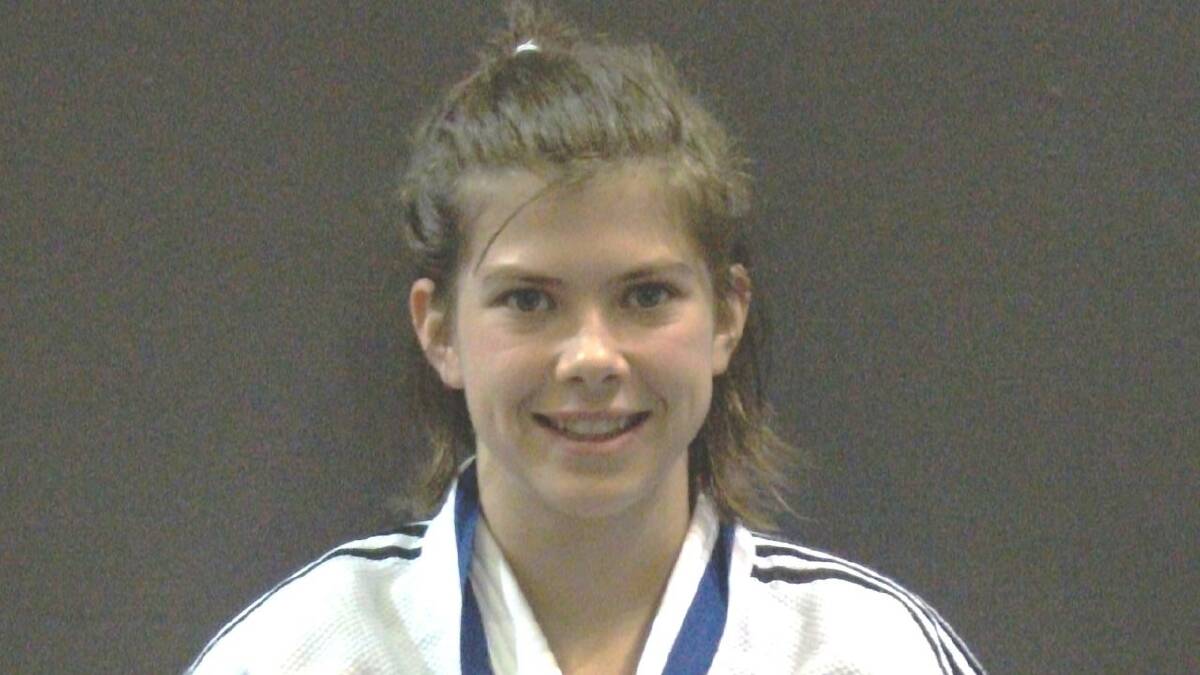 SHINING STAR: Tinka Easton with her gold medal from the 2013 Oceania Judo Championships. 